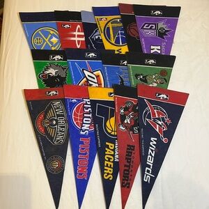 Vintage NBA Banners 2011-2013. 9” x 4” banners